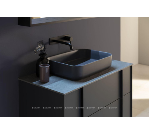 Раковина накладная Allen Brau FANTASY Quad 500x360 мм антрацит 4.11021.AN