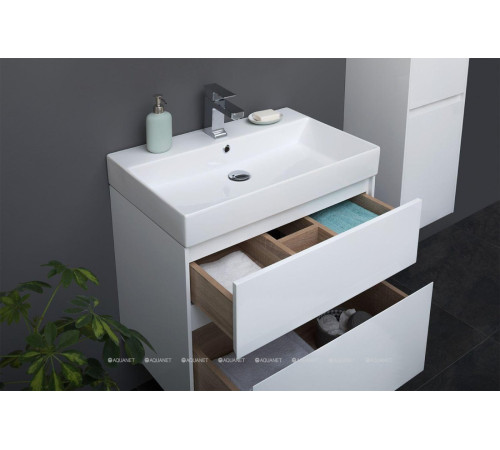Тумба с раковиной Aquanet Бруклин 70 белый 00212597