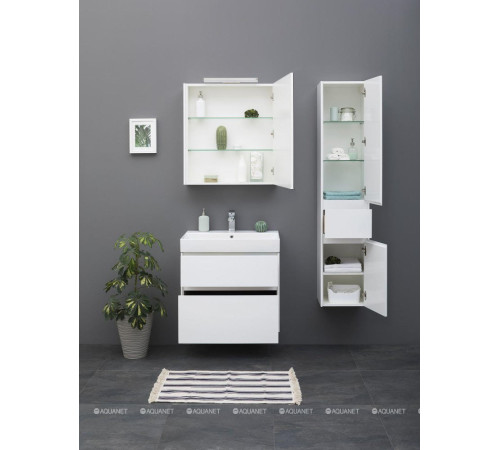 Тумба с раковиной Aquanet Бруклин 70 белый 00212597