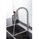 Смеситель для кухни Allen Brau Sprungfeder с вытяжным душем брашированная сталь 5.60002-SS