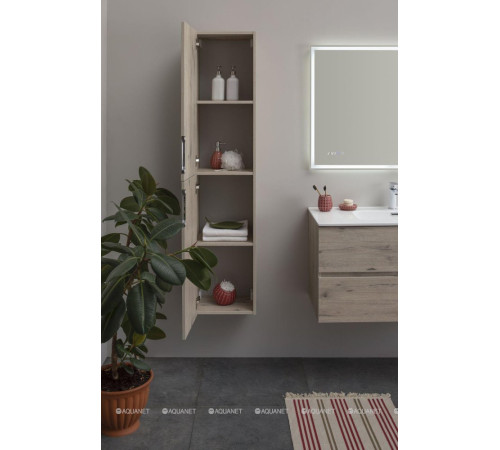 Шкаф-пенал Aquanet Алвита new 35 дуб веллингтон белый 00277561