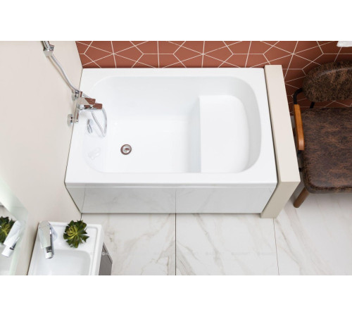 Ванна акриловая Aquanet Seed 110x70 см с сиденьем к/с132 00246173