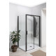 Душевая дверь в нишу Aquanet Pleasure 1300 мм черный матовый AE60-N-130H200U-BT