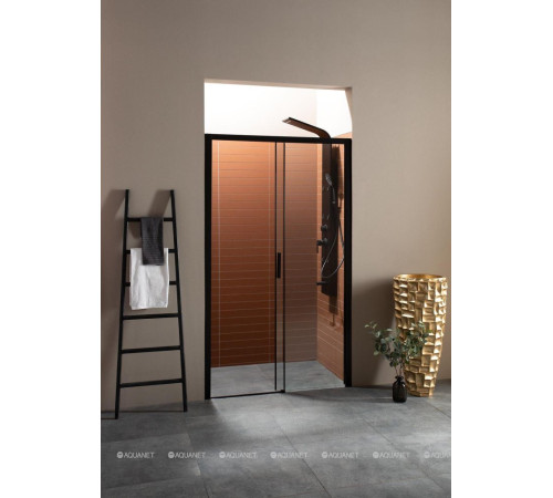Душевая дверь в нишу Aquanet Pleasure 1400 мм черный матовый AE60-N-140H200U-BT