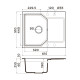 Кухонная мойка Omoikiri Yonaka 61-GR Artgranit 61.5x51 см leningrad grey 4993636