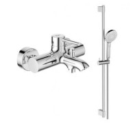 Набор 2 в 1 Ideal Standard смеситель для ванны Ceraline и душевой гарнитур Idealrain Evo Round L3 TM0027