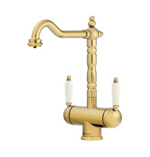 Смеситель для кухни Omoikiri Amagasaki-G с подключением фильтра золото 4994019