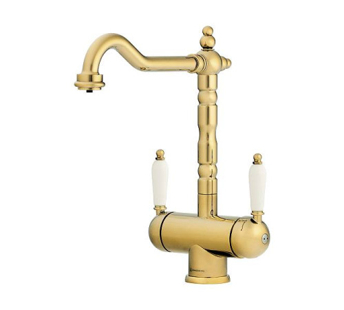 Смеситель для кухни Omoikiri Amagasaki-G с подключением фильтра золото 4994019