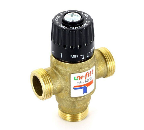 Клапан термосмесительный Uni-Fitt 3/4 35-60 °C боковое смешение 351G3130