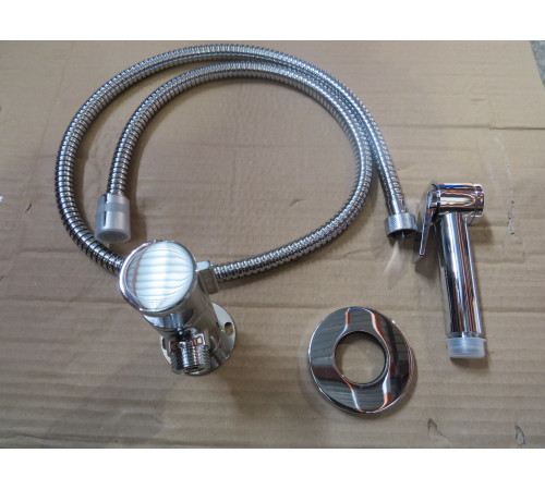 Гигиенический душ с прогрессивным смесителем Bossini Paloma Flat комплект хром E37011B.030