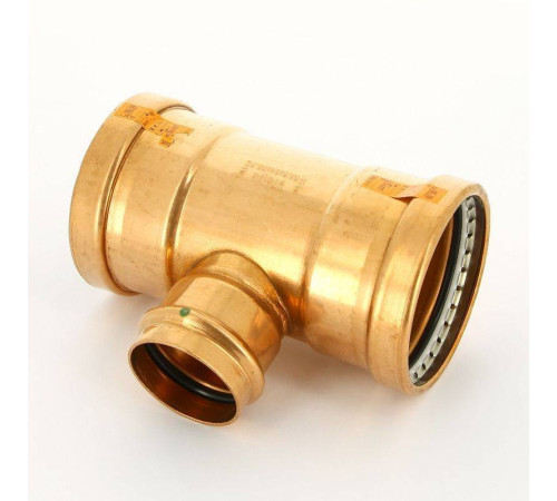 Тройник пресс медный Viega Profipress XL 88.9x54x88.9 мм 476991