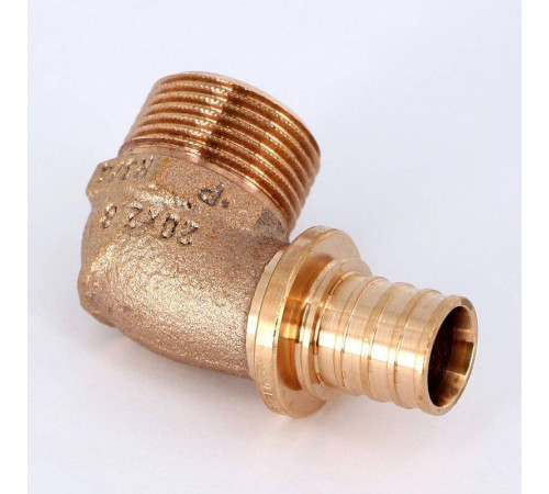 Угольник-переходник REHAU RAUTITAN RX+ 20х3/4 НР бронза 456349