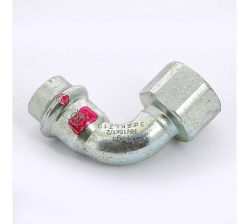 Угол 90° пресс-В Viega Prestabo оцинкованная сталь 15 мм x 1/2 601300