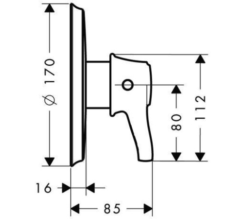 Термостат для душа Hansgrohe Ecostat Classic хром 15751000