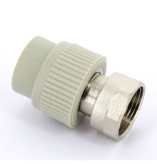 Муфта полипропиленовая FV-Plast с накидной гайкой и вварным патрубком 25x1 223025