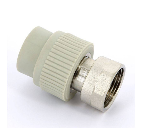 Муфта полипропиленовая FV-Plast с накидной гайкой и вварным патрубком 25x1 223025