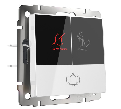 Кнопка звонка с индикацией для отелей (белый) W1114601