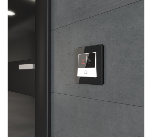 Кнопка звонка с индикацией для отелей (белый) W1114601