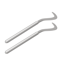 Комплект плоских кронштейнов для радиаторов Royal Thermo 7,2х170 мм серебристый НС-1095830