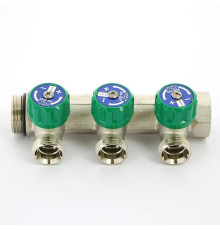 Коллектор с вентилями Uni-Fitt 1 НВ 3 выхода 3/4 EK 90° 50 мм 410N4330