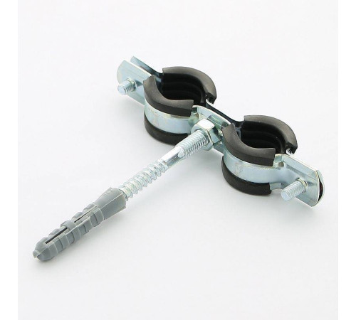 Хомут двойной с резиновым уплотнителем, шпилькой и дюбелем Uni-Fitt 1/2 дюйма (20-24 мм) 850D2800