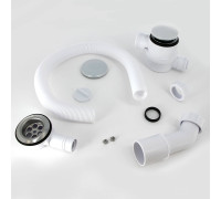 Слив-перелив для ванны McAlpine L 700 мм x 34 мм с прочисткой сверху хром MRB12