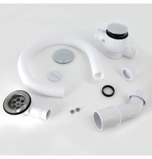 Слив-перелив для ванны McAlpine L 700 мм x 34 мм с прочисткой сверху хром MRB12