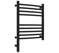 Полотенцесушитель электрический Сунержа Богема 3.0 выгнутая 400x500 мм левый матовый черный 31-5802-5040