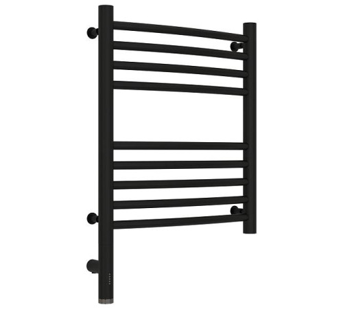 Полотенцесушитель электрический Сунержа Богема 3.0 выгнутая 400x500 мм левый матовый черный 31-5802-5040