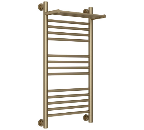 Полотенцесушитель водяной Сунержа Богема+ с 1 полкой 450x862 мм золотой шёлк матовый 32-0223-8040