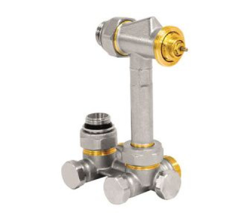 Узел термостатический угловой H-образный Jaga 1/2 x 3/4 Eurocone 50940.524/SP