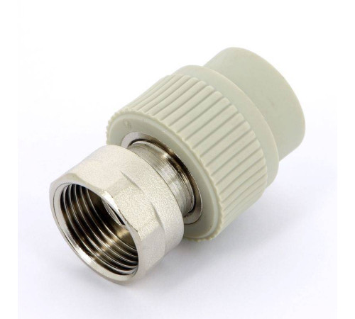 Муфта полипропиленовая FV-Plast с накидной гайкой и вварным патрубком 25x1 223025