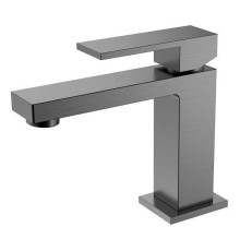 Смеситель для раковины Boheme Qubic графит матовый 471-GM