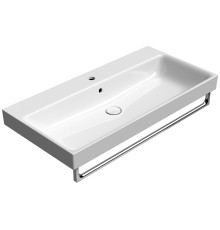 Раковина накладная/подвесная GSI Nubes 1000x500 мм с отверстием белая глянцевая 9623111