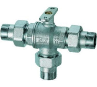 Кран шаровой 3-ходовой зонный FAR 1 1/4 НР-НР FA 3020 114