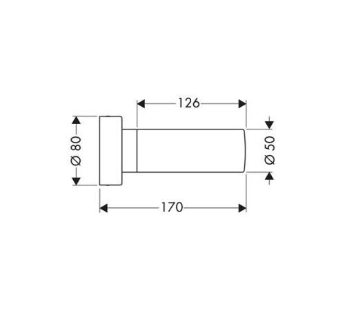 Светильник настенный AXOR Citterio хром/белый матовый 41556000