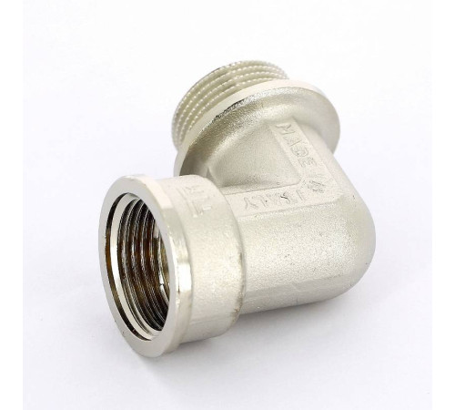 Угольник 90° НВ с упором Tiemme никелированный 3/4 1500243