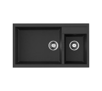 Кухонная мойка Omoikiri Tedori 86-2-LB-BL 86x50 см черный 4993932