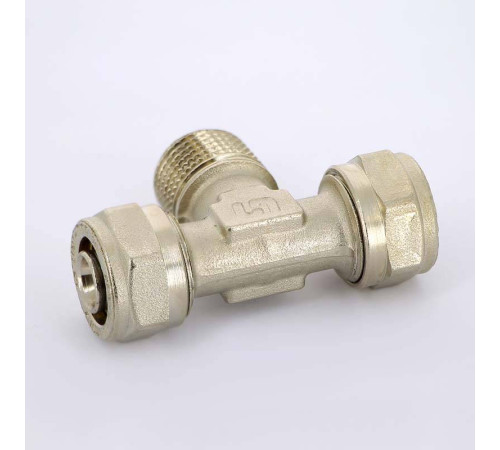 Тройник обжимной Uni-Fitt никелированный 16x1/2x16 наружная резьба 668N6260
