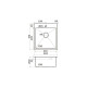 Кухонная мойка Omoikiri Akisame 46-IN 46x51 см нержавеющая сталь 4973057