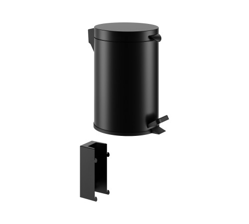 Ведро для мусора настенное KEUCO PLAN 3 л черный матовый 14977 370000