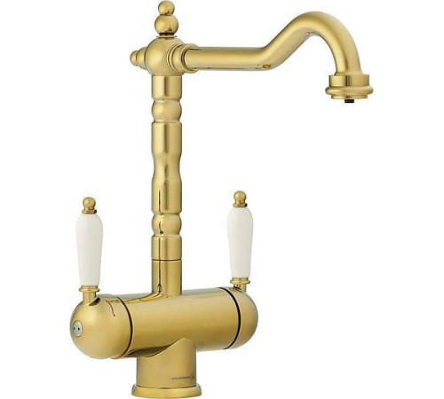 Смеситель для кухни Omoikiri Amagasaki-G с подключением фильтра золото 4994019