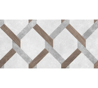 Плитка настенная Laparet Atlas серый узор 20x40 см 08-00-06-2459