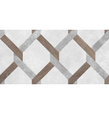 Плитка настенная Laparet Atlas серый узор 20x40 см 08-00-06-2459