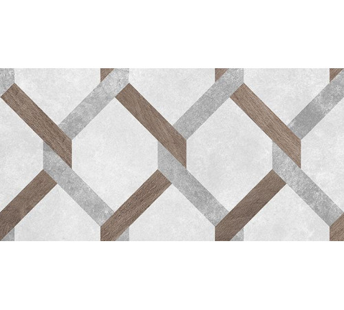 Плитка настенная Laparet Atlas серый узор 20x40 см 08-00-06-2459