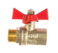 Кран шаровой Euros Grand 1/2 ВР-НР ручка-бабочка EU.ST1285030 12