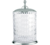Мусорное ведро напольное Boheme Brillante 21х21х30.5 см хром 10451