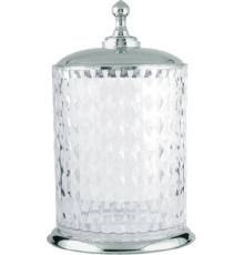 Мусорное ведро напольное Boheme Brillante 21х21х30.5 см хром 10451