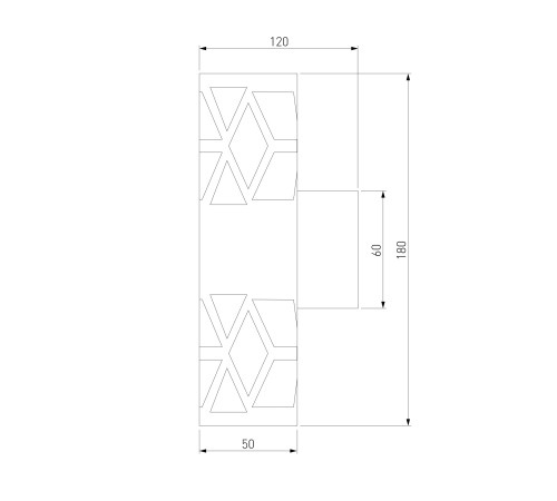 Настенный светодиодный светильник Fanc черный MRL LED 1023