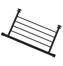 Полка прямая Сунержа 4 перекладины 43,8x24x3,4 см матовый черный 31-2012-4370